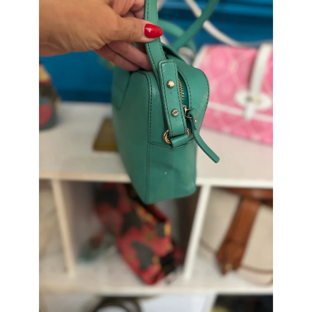 Kate Spade Green Leather Crossbody Bag Small - Picture 4 of 8